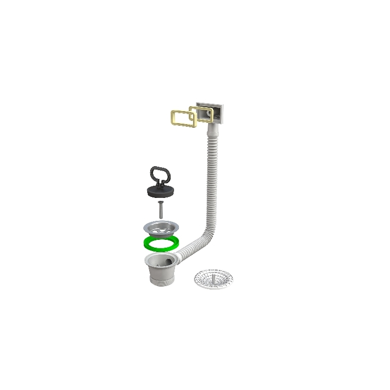 Piletta Per Lavello Cucina Con Troppopieno "Bonomini" 371-B1942MG