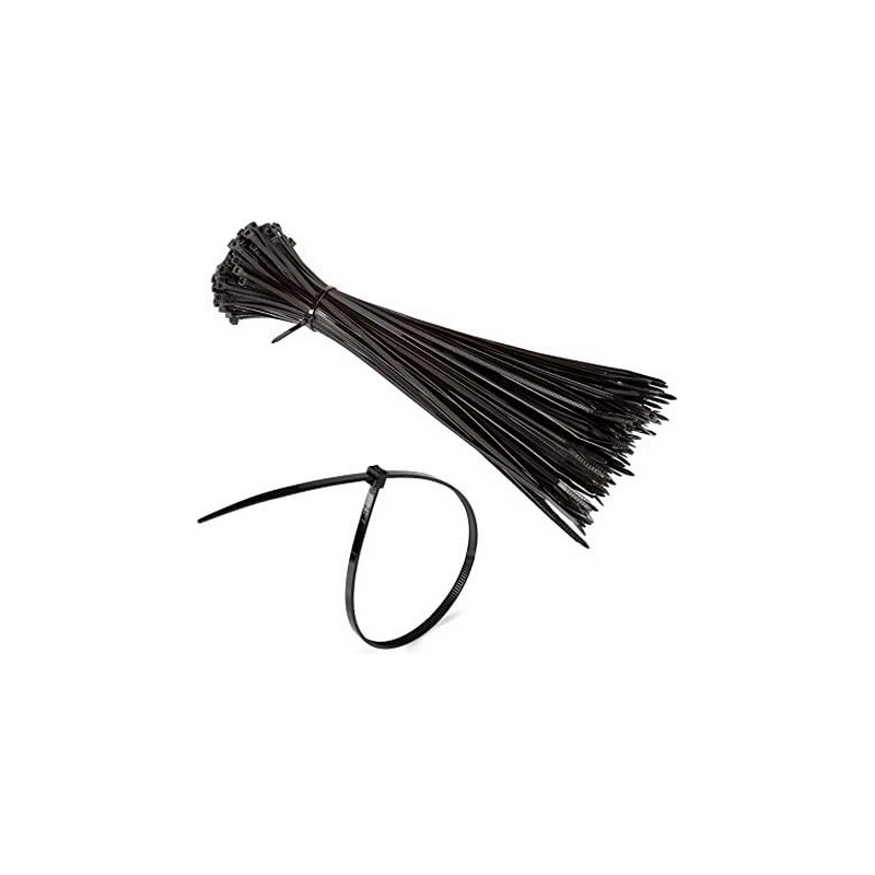 100 Pz Fascette Di Cablaggio In Nylon - Neutra 3,5 X 200 Mm 212-640-T35200