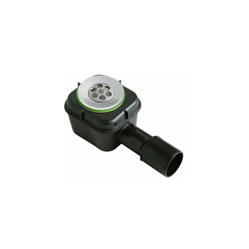 Pozzetto Sifoide "Splash" Pvc Nero Per Doccia Ad Innesto "Bonomini" 371-B5480
