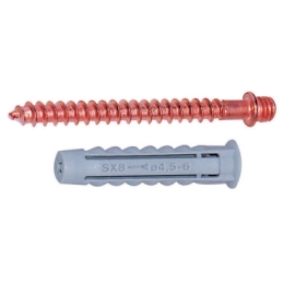 Tassello Con Doppia Vite M6 In Ottone Ramato - Lungh. 6 213-SX-06