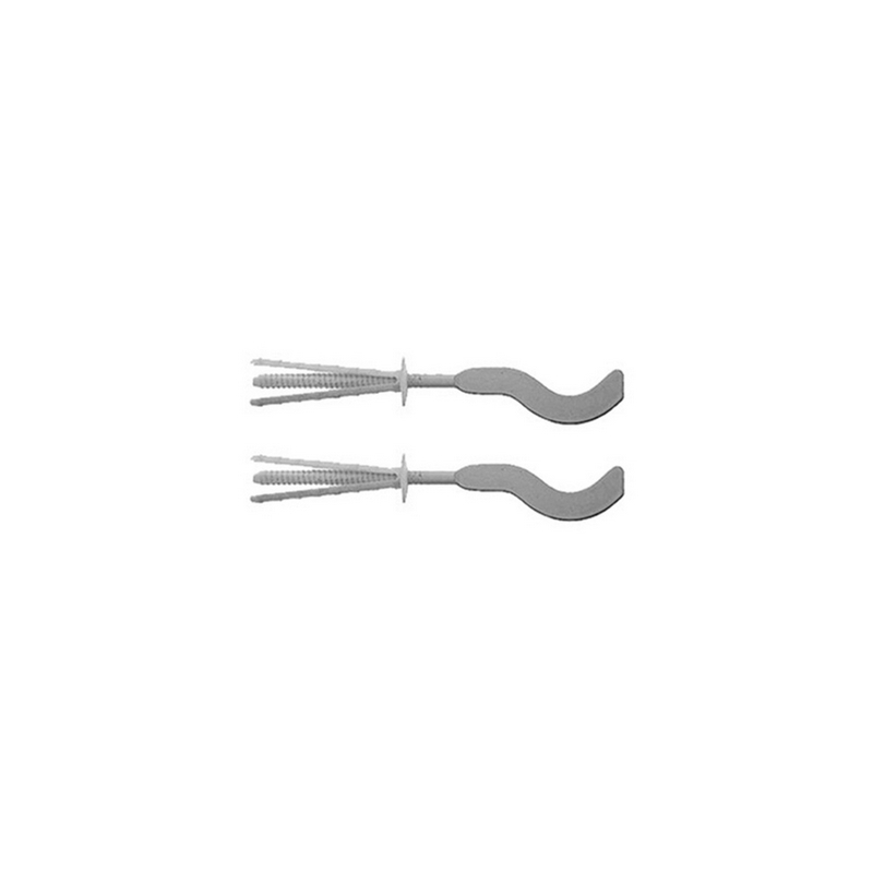 2 Pz Mensole Per Radiatori In Allum. Tf 10 Fischer - 70 Bianca 213-TF10P-70B
