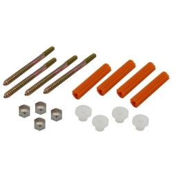 4 Pz Fissaggi Per Wc E Bidet Con Tassello Arancio - Mm 6 X 80 214-F103-80