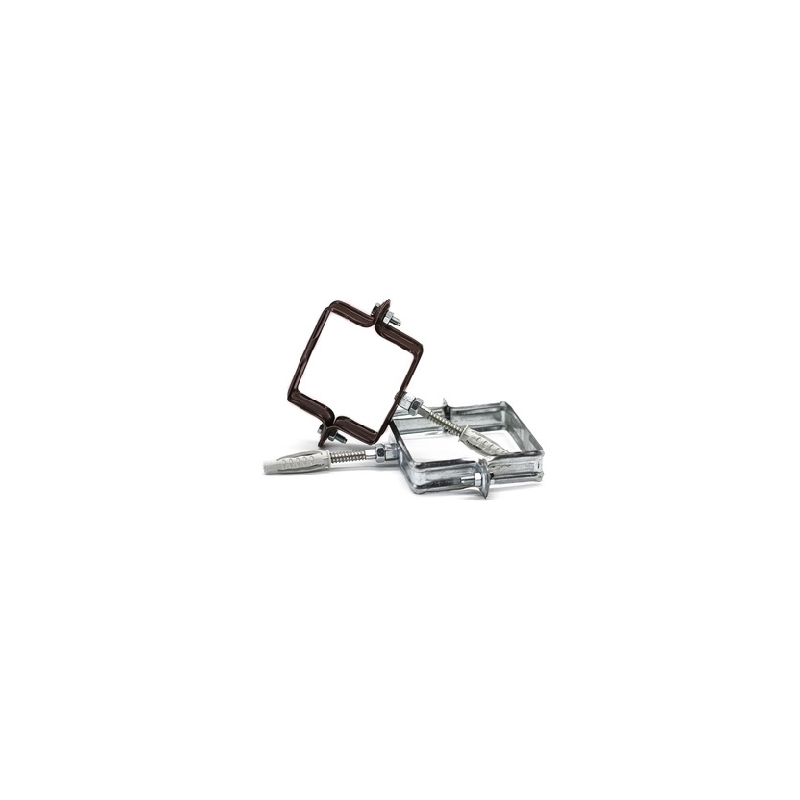 Collare Pluviale Quadro - Diam. 80x80 Mm - Zincato 214-F209-080Z