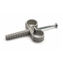 10 Pz Collari Doppi In Nylon Con Vite - Mm 12 214-FCND-12