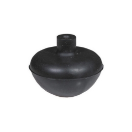 Sfera In Gomma Con Nottolino In Ottone Incorporato - Diam. Est. Mm. 64,5 200-204