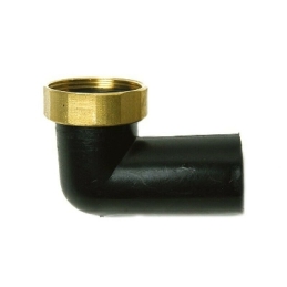 Raccordo Curvo Basso Con Dado Girevole In Ottone - 1"1/4 X Diam. 40 382-781-07