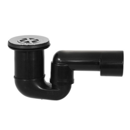 Piletta Doccia Con Sifone Snodato Pehd - Griglia Ottone D. 80 382-N360-80