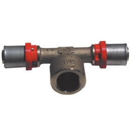Raccordo Press A T Femmina Per Multistrato - 1/2 X 20 X 2,5 317-1659-042025