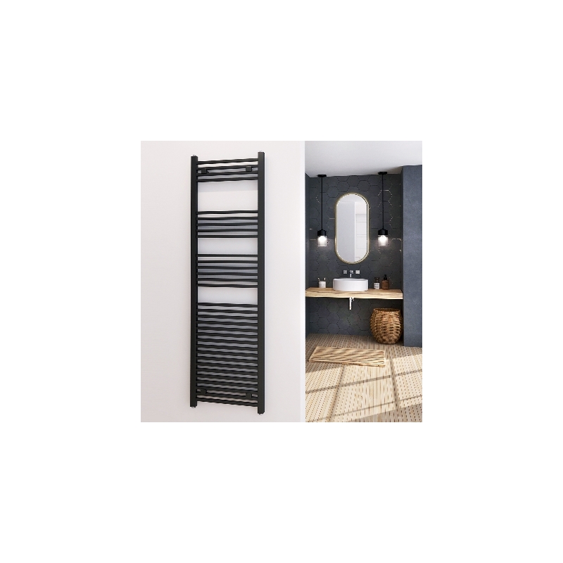 Termoarredo Design Antracite Tubi Quadrati - H 1000 X Int. 470 (mm) 432-HD02-10050