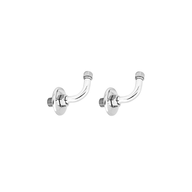 2 Pz Curvette Sottolavabo Con Rosone - 1/2 X 3/8 Diam. 10 211-5001