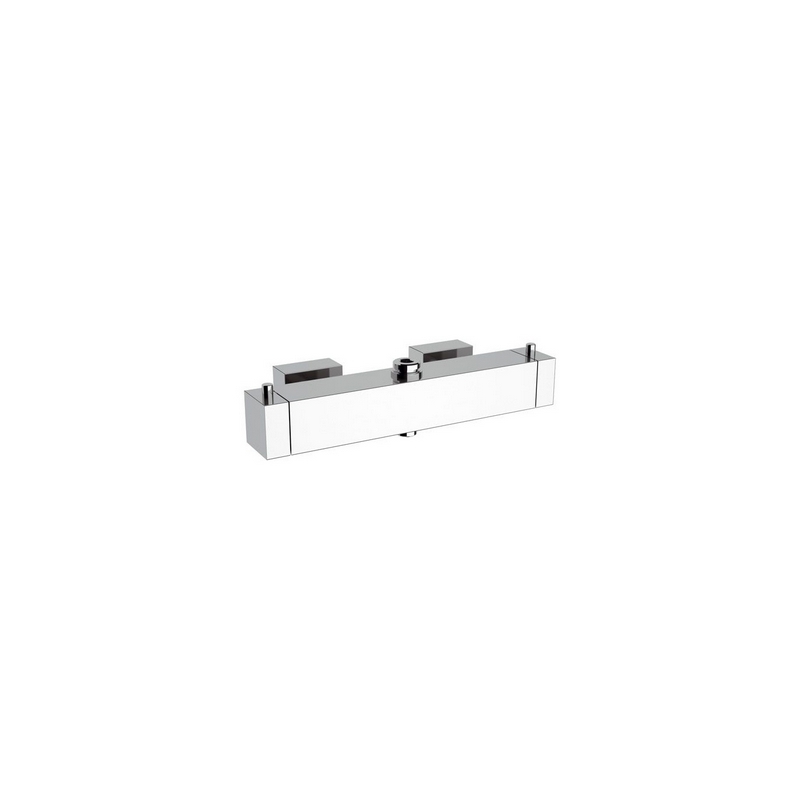 Miscelatore Termostatico Quadro Doppia Uscita - Cromo 243-M274