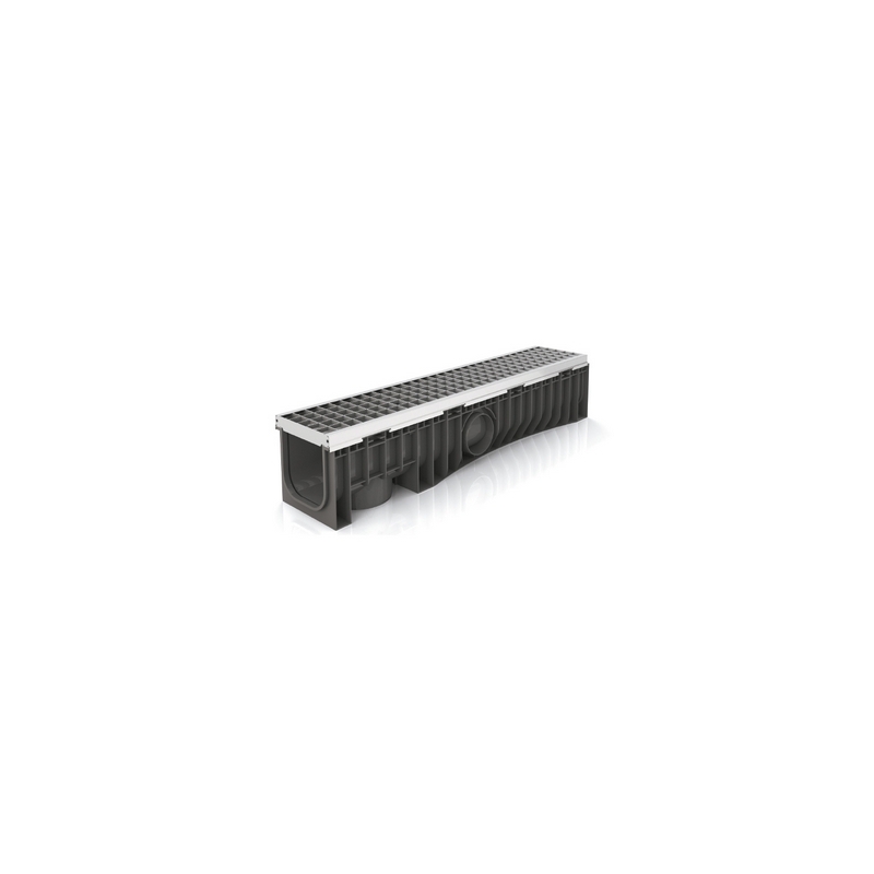 Canale Technodrain Evomax 150h Con Griglia - Griglia Acc. Zinc./inox 30 380-585-GA30