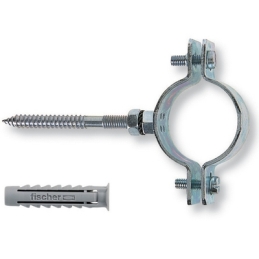 + Collari Pesanti In Acciaio Con Vite E Tasselli Cps - Pz. 2 X 1" 1/4 213-CPS-07