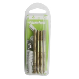 4 Pz Fissaggi Verticali Per Wc E Bidet Blister - Zincato - M6x80 214-F100ZY-80