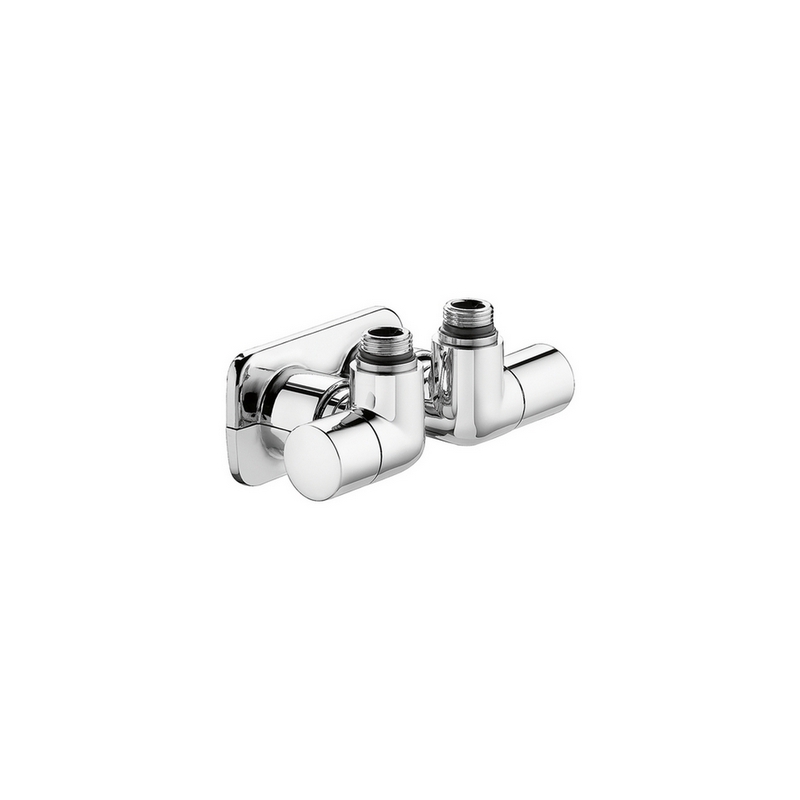 Valvola Termostatizzabile Detentore A Doppia Squadra Versione Dx - 1/2" 23 P.1,5 Cromo 323-4003-10