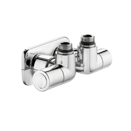 Valvola Termostatizzabile Detentore A Doppia Squadra Versione Sx - 1/2" 23 P.1,5 Bianco 323-4004-11