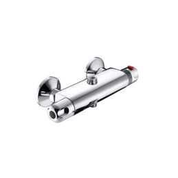 Miscelatore Termostatico Doccia Esterno 2 Uscite Con Deviatore - Cromo 243-E612