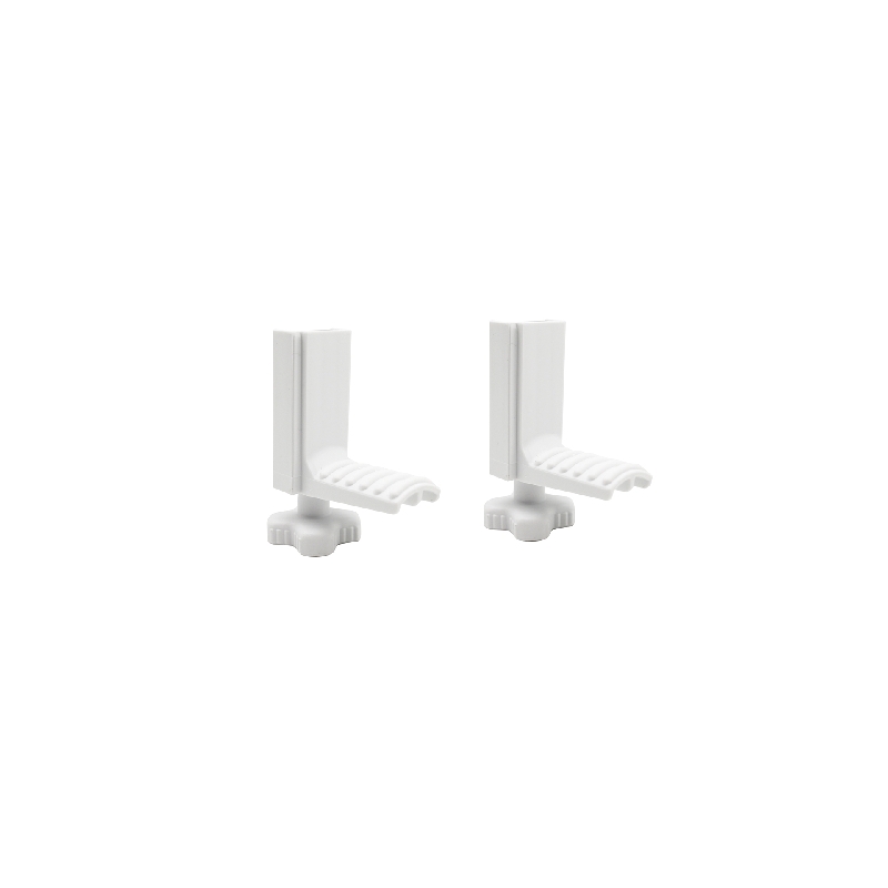 Kit 2 Staffe E 2 Viti Per Bloccaggio Ciambella - Bianco 151-8012