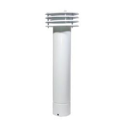 Esalatore Fumo Ventilato In Lamiera Verniciata Bianca - Diam. 135 411-324-135
