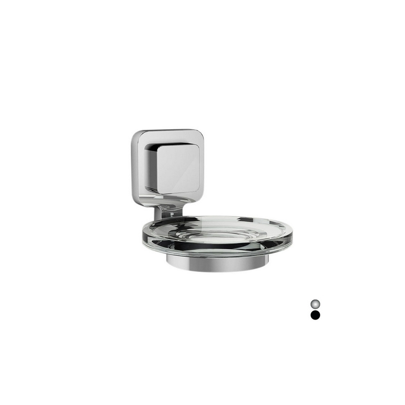 Porta Sapone Serie Kara - Nero Cm 11 X H.9,2 X 13,8 121-LR001-NE