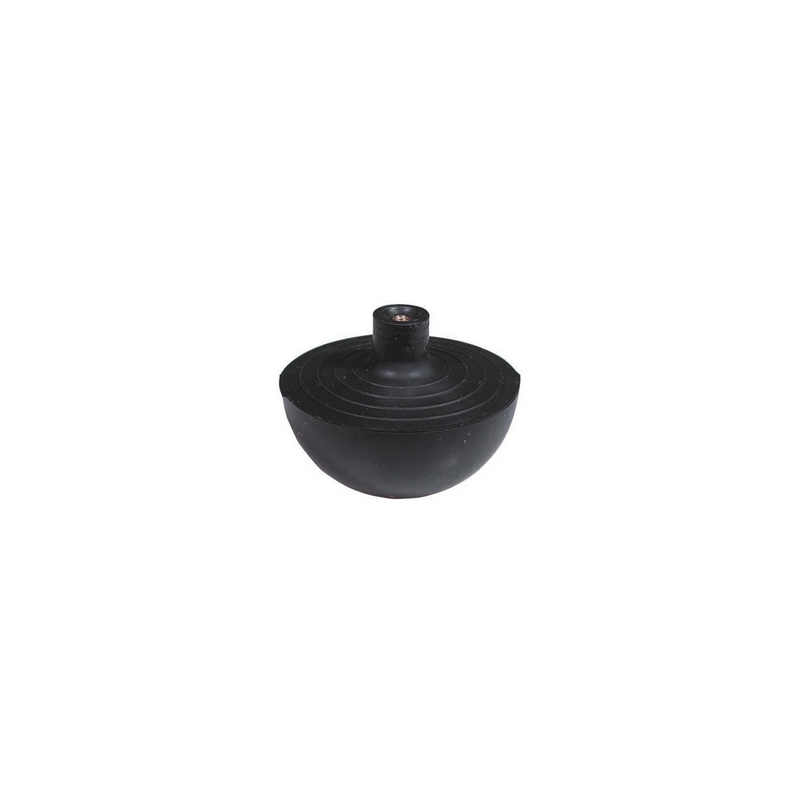 Sfera In Gomma Con Nottolino In Ottone Incorporato - Diam. Est. Mm. 69,5 - Conf 200-209-K