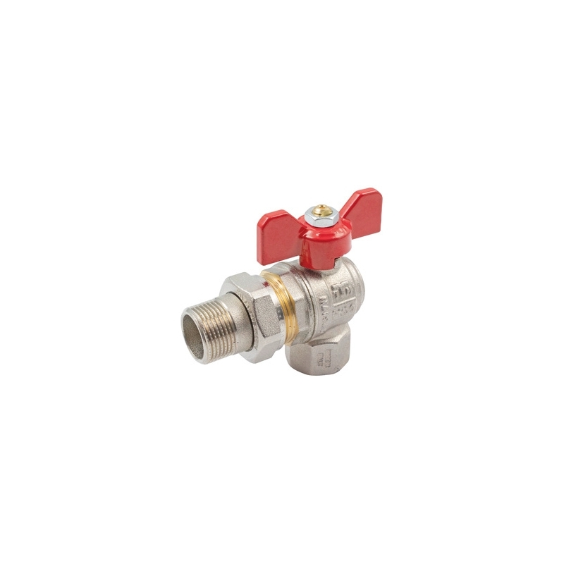 Valvola A Sfera Passaggio Totale Mf Squadra Per Collettore - 3/4 Farfalla Blu 354-1096-05B