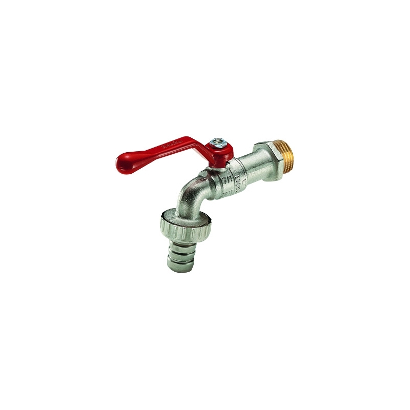 Rubinetto A Sfera Eolo Portagomma Leva Alluminio Rossa - 3/8 Leva Rossa 354-1465-03R