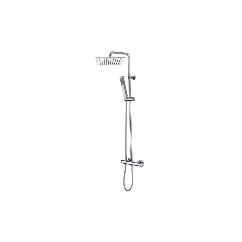 Colonna Doccia Tetis Con Miscelatore Termostatico E Soffione Quadro 109-L10152