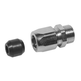 Adattatore Portagomma Per Flessibile Gas Ff Inox Estensibile - - 423-800