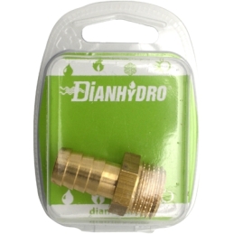 Raccordo Portagomma Semplice M Per Gas Blister - 1/2 Metano 423-806Y-M
