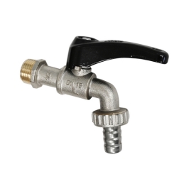 Rubinetto Portagomma A Sfera Leva Nera - 1/2" (dn 15) 15 Bar/217.5 Psi 354-152-04