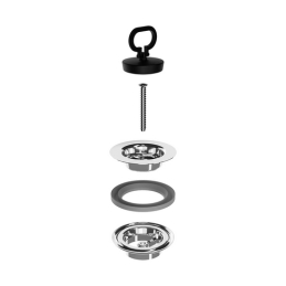 Piletta Simplex Alluminio Tappo Con Maniglia - 1"1/4 371-B0927MG