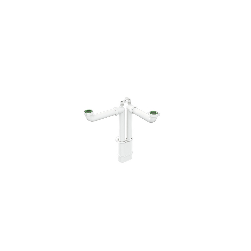 Sifone Salvaspazio Per Lavelli Cucina Galileo 2 - 1"1/2 X Diam. 40 Mm 371-B1720PP