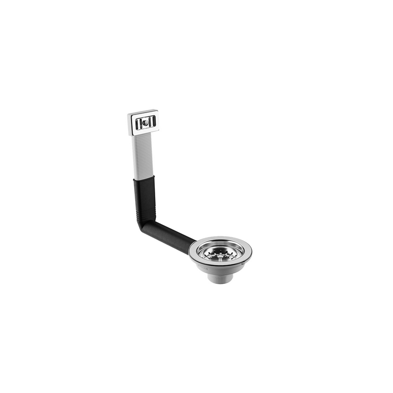 Piletta Hook Lux C/troppopieno Rettangolare - 1"1/2 X 110 371-B19210RE