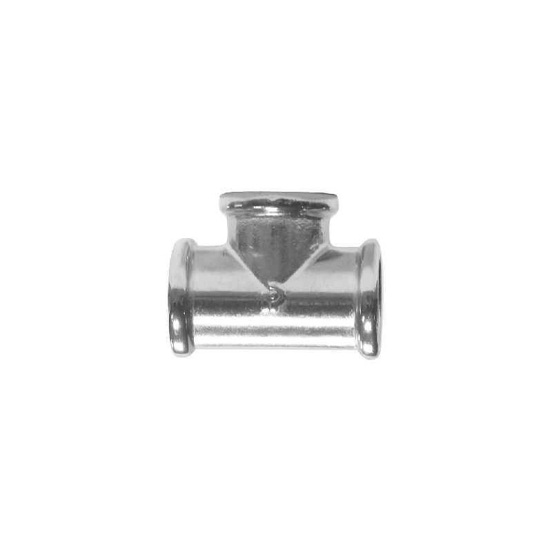 Manicotto Tee Fff Ottone Cromato - 1/8 343-R6500-01