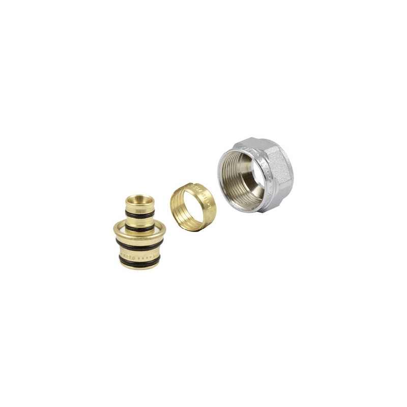 Adattatori Cromati Tubi Multistrato 24x19 - 16x2,0 24x19 Fil (d.16) 433-E1632K-162419