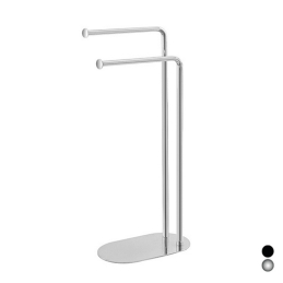 Piantana Portasciugamani Con Due Bracci Base Ovale - Cromo 121-C1166-CR