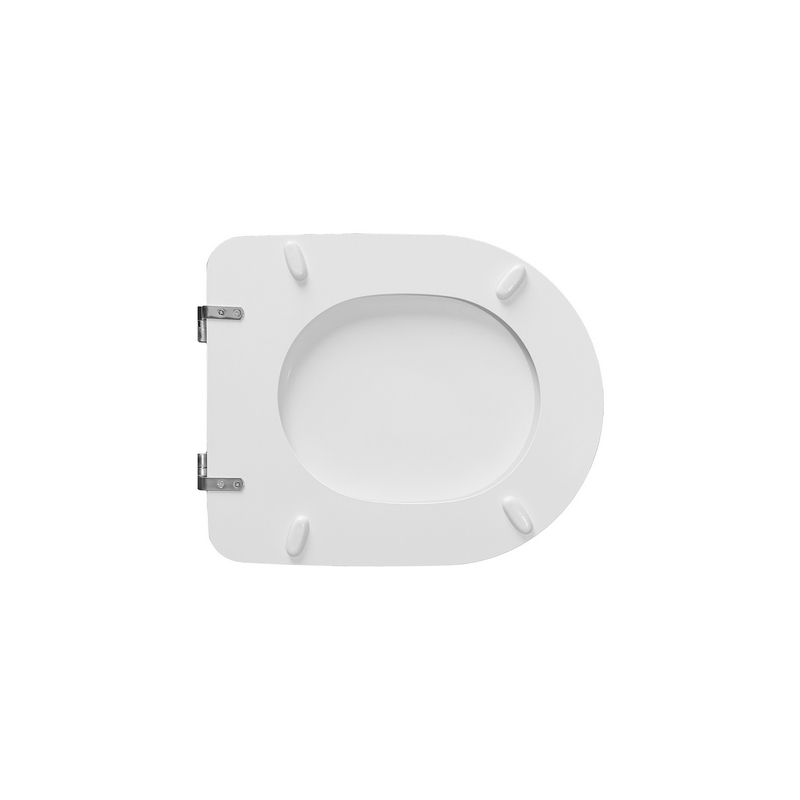 Sedile Wc Per Azzurra Vaso Diana Forma 6 - Bianco - Cerniere A Passanti 111-22ADN-33