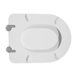 Sedile Wc Per Cesame Vaso Sintesi Forma 6 - Bianco - Cerniere A Passan 111-22CSO-33