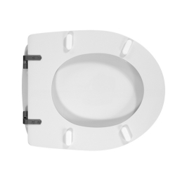 Sedile Wc Per Pozzi Ginori Idea Plus Forma 6 - Bianco - Cerniere A Passanti 111-22PIS-33