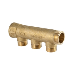 Collettore Lineare In Ottone Giallo - 3/4 X 1/2 3 Vie 320-1110-05043