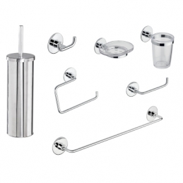 Set Accessori Bagno Wind Biadesivo + Vite 122-WC67