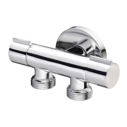 Rubinetto Minimale Doppio Compatto - 1/2 X 3/4 X 3/4 240-X22