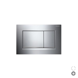 Placca Di Copertura 2 Tasti "sigma 30" Geberit - Nero/bordo Inf. Nero Opaco 132-G115883-DW1