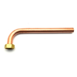 Tubo In Rame Piegato Per Caldaia Con Cartella E Calotta - 1/2 12x180 Mm 315-360G-0412