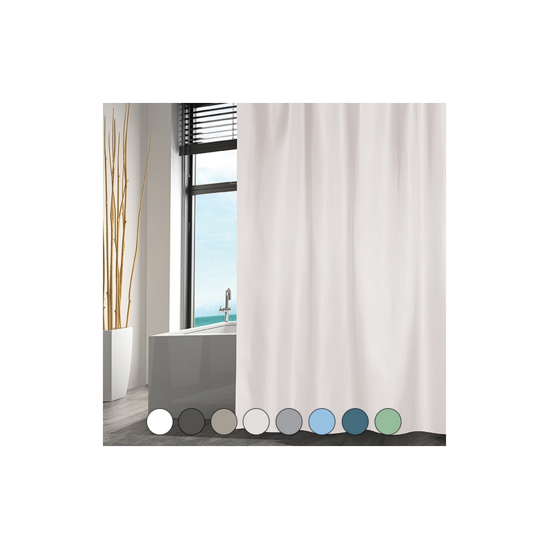 Tenda Doccia Tessuto Poliestere - Cm 180x200 Blue Navy 102-ST17-180BN