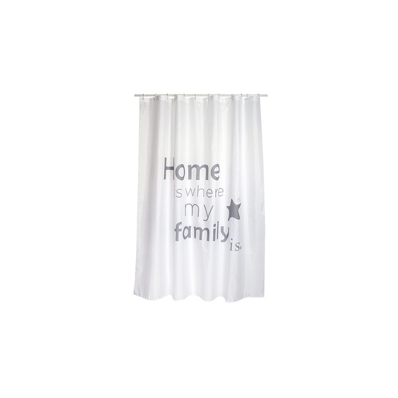 Tenda Per Doccia In Tessuto Poliestere Home - Cm 180x200 102-ST30-180