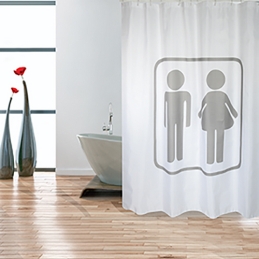 Tenda Per Doccia In Tessuto Poliestere M&w - Cm 180x200 102-ST54-180