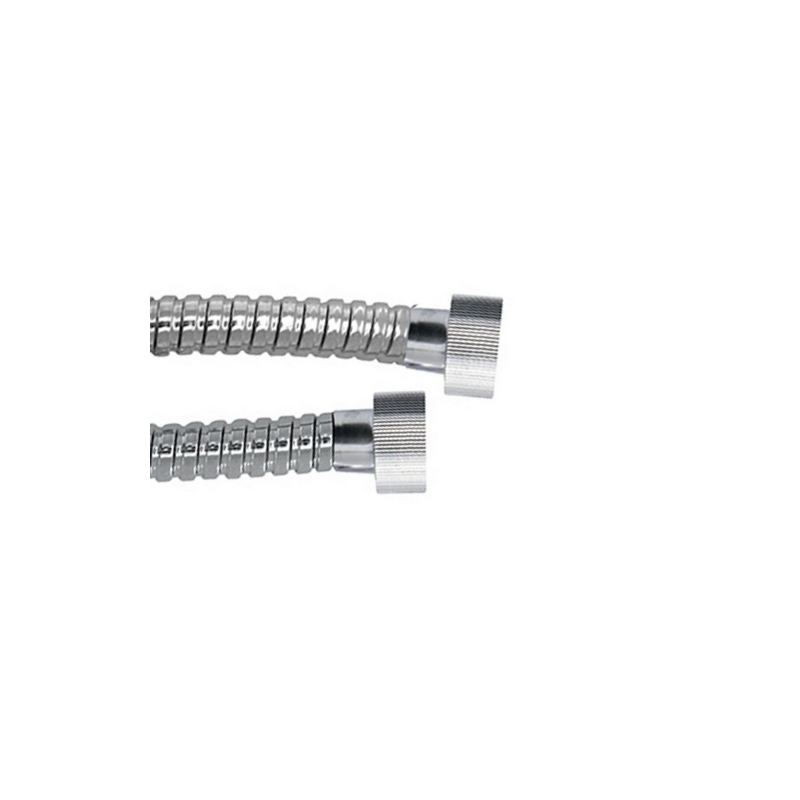 Flessibile Doccia In Acciaio Attacco 1/2fx1/2 Zigrinato - Cm 40 220-7191-040