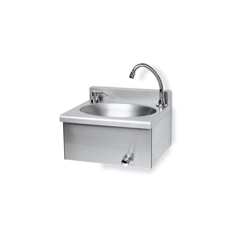 Lavamani Con Rubinetto Comando Ginocchio - Cm 40x35x20,5 242-RC7257